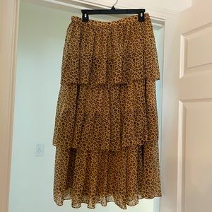 Rachel Parcell Cheetah Skirt
